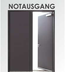 Notausgang als Wandtattoo