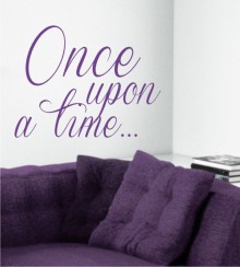 Once upon a time als Wandtattoo