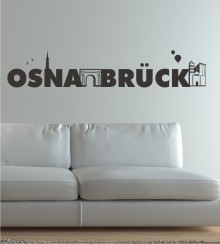 Schriftzug Osnabrück als Wandtattoo