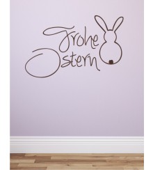 Frohe Ostern 2 als Wandtattoo