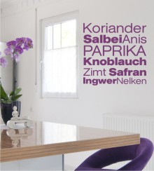 Gewürze 2 als Wandtattoo