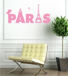 Schriftzug Paris als Wandtattoo