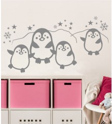 Pinguine als Wandtattoo