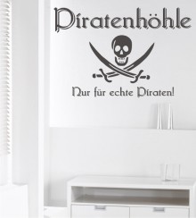 Piratenhöhle als Wandtattoo
