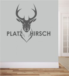 Platz Hirsch als Wandtattoo
