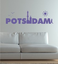 Potsdam als Schriftzug als Wandtattoo