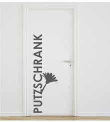 Putzschrank als Wandtattoo