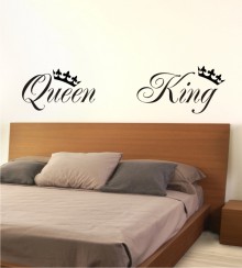 Queen & King als Wandtattoo