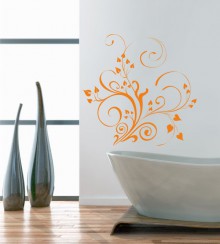 Ranke Blätterzauber als Wandtattoo 