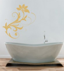 Ranke Blume als Wandtattoo