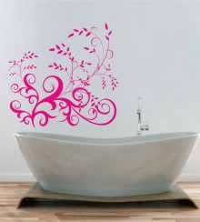 Ranke "Fiona" als Wandtattoo 