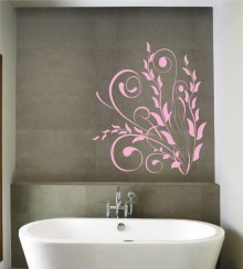 Gräser Ranke als Wandtattoo 