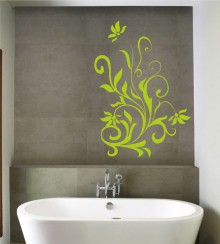 Ranke verschnörkelt als Wandtattoo