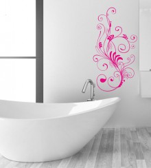 Verspielte Ranke als Wandtattoo