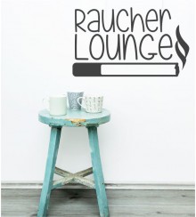 Raucher Lounge als Wandtattoo