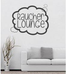 Raucher Lounge 2 als Wandtattoo