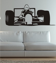 Rennwagen als Wandtattoo
