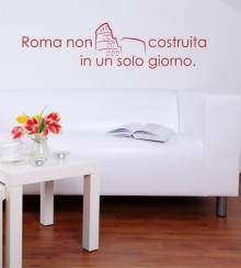 Roma non... als Wandtattoo
