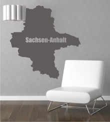 Sachsen-Anhalt als Wandtattoo 