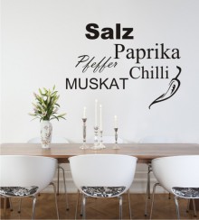 Gewürze 3 als Wandtattoo