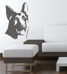 Schäferhund  als Wandtattoo