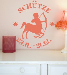 Motiv Schütze als Wandtattoo