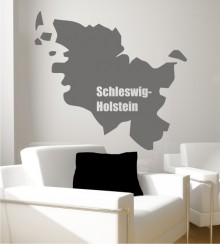 Schleswig-Holstein als Wandtattoo 