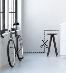 Schneidelinie als Wandtattoo