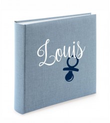 Album mit Name und Schnuller