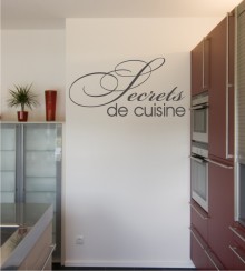 Secrets de cuisine als Wandtattoo 