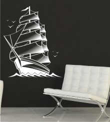 Segler 2 als Wandtattoo