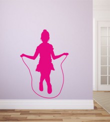 Seilspringen als Wandtattoo