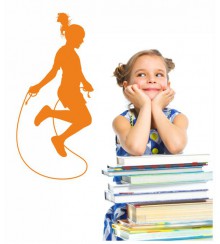 Seilspringen als Wandtattoo