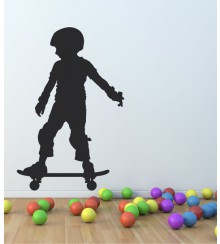 kleiner Skater als Wandtattoo