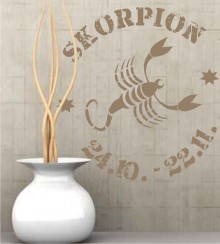 Motiv Skorpion als Wandtattoo