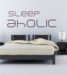 Sleep Aholic als Wandtattoo