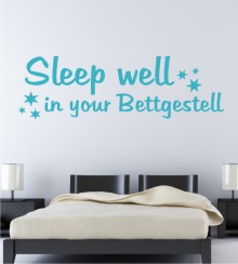 Sleep well... als Wandtattoo