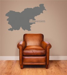 Slowenien als Wandtattoo