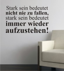Stark sein... als Wandtattoo