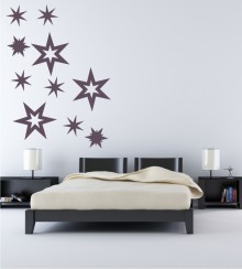 Sterne als Wandtattoo