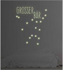 Sternbild Großer Bär leuchtend