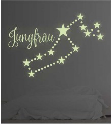 Sternzeichen Jungfrau leuchtend