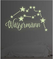 Sternzeichen Wassermann leuchtend