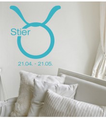 Sternzeichen Stier als Wandtattoo