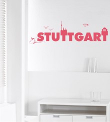 Stuttgart Schriftzug als Wandtattoo