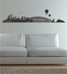 Skyline von Sydney als Wandtattoo