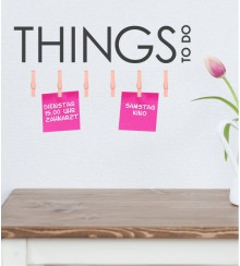 Things To Do als Wandtattoo
