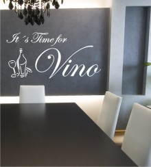 It´s Time for Vino als Wandtattoo