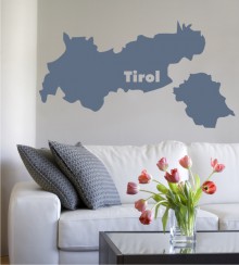 Umriss Tirol als Wandtattoo