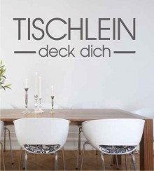 Tischlein... als Wandtattoo 